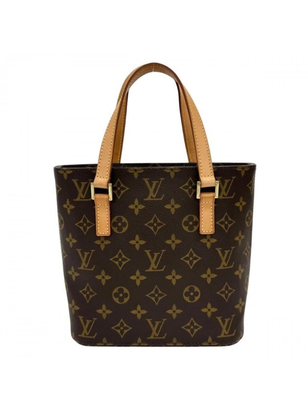 Louis Vuitton Handbag Vavin PM Monogram Canvas Brown Gold